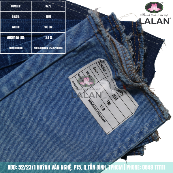 VẢI JEAN MÃ C776
