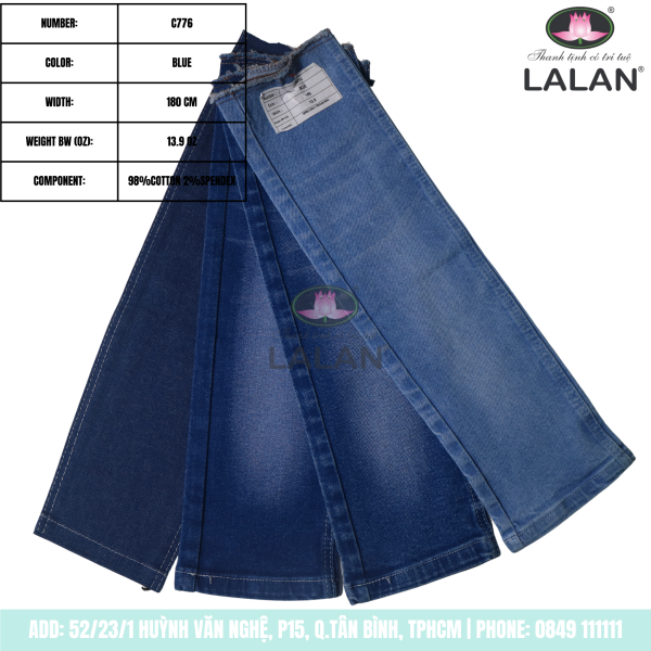 VẢI JEAN MÃ C776